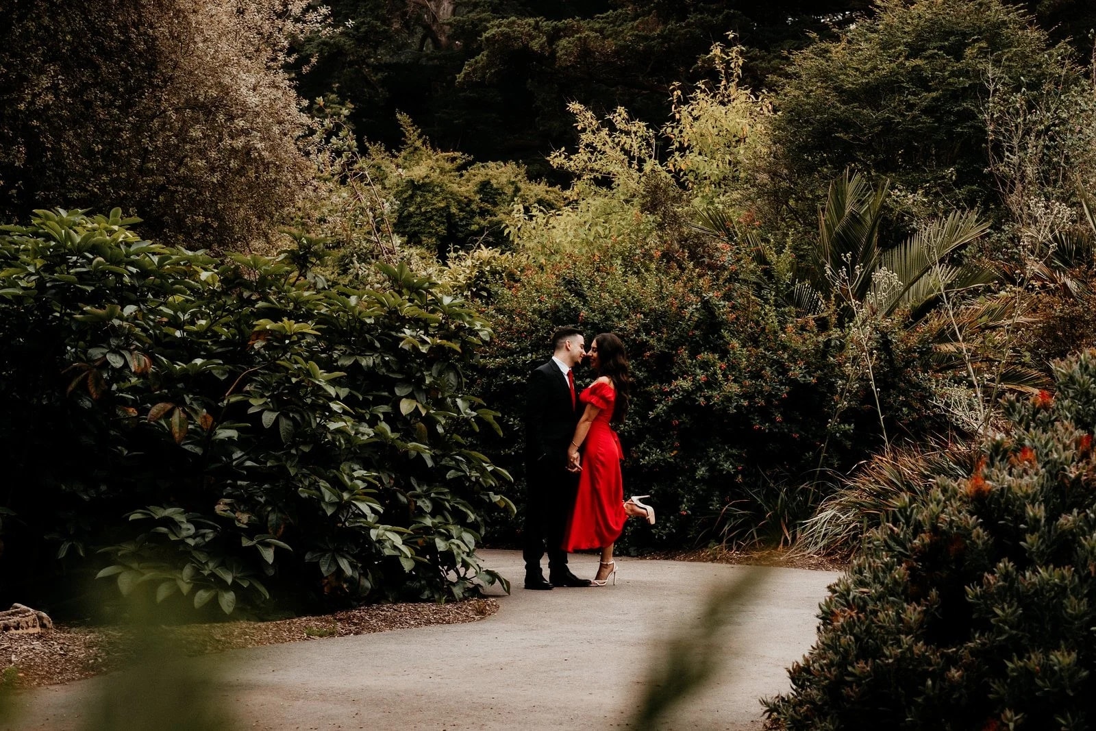 Portrait in the botanical garden