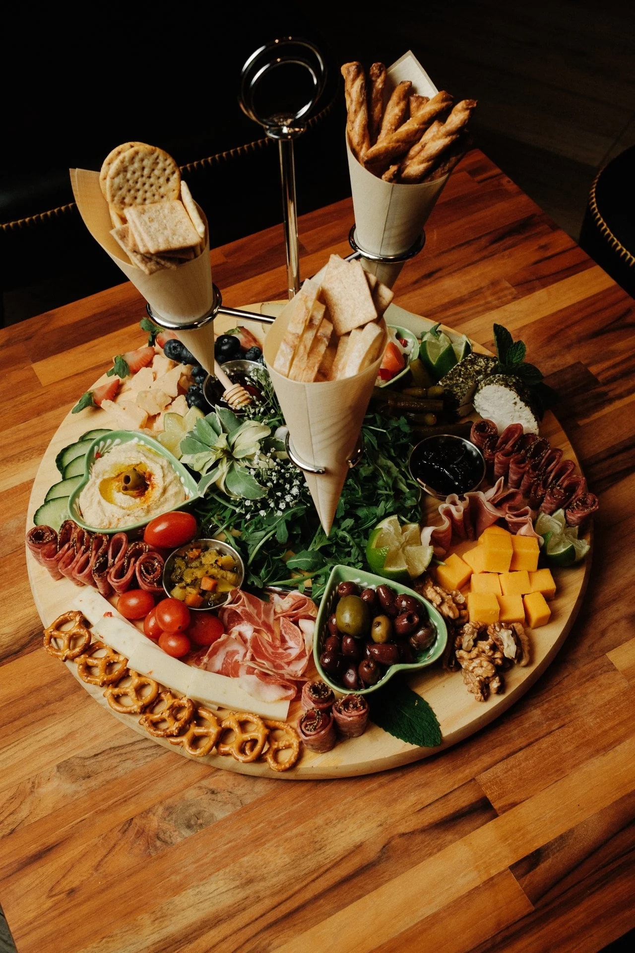 Charcuterie tower still life